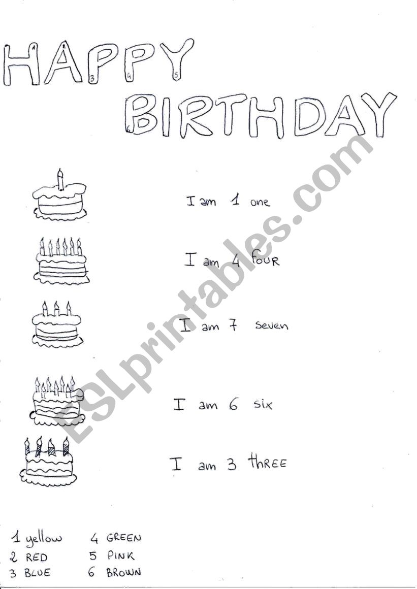 happy birthday - ESL worksheet by vanillavany2