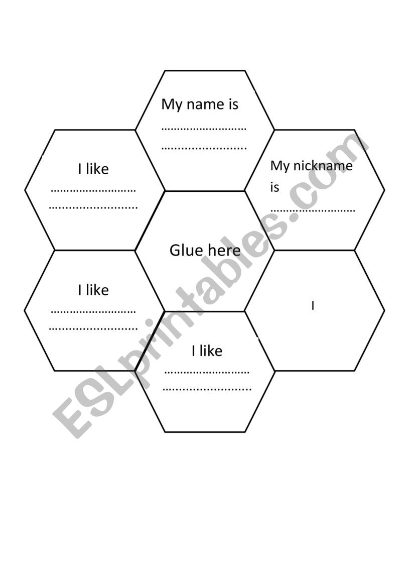 All about me worksheet