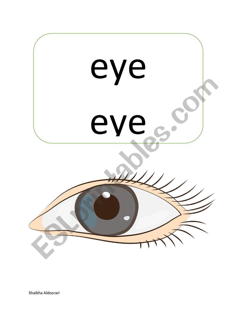 face parts tracing worksheet