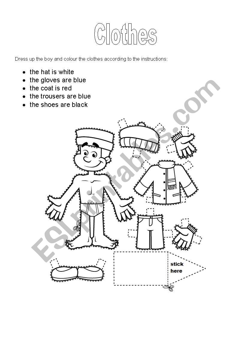 Clothes worksheet