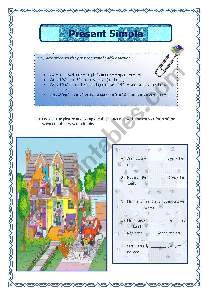 Present Simple worksheet