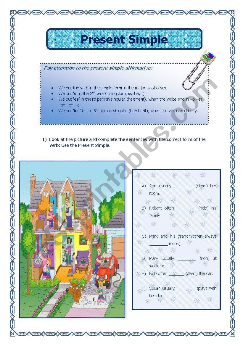 Present Simple worksheet