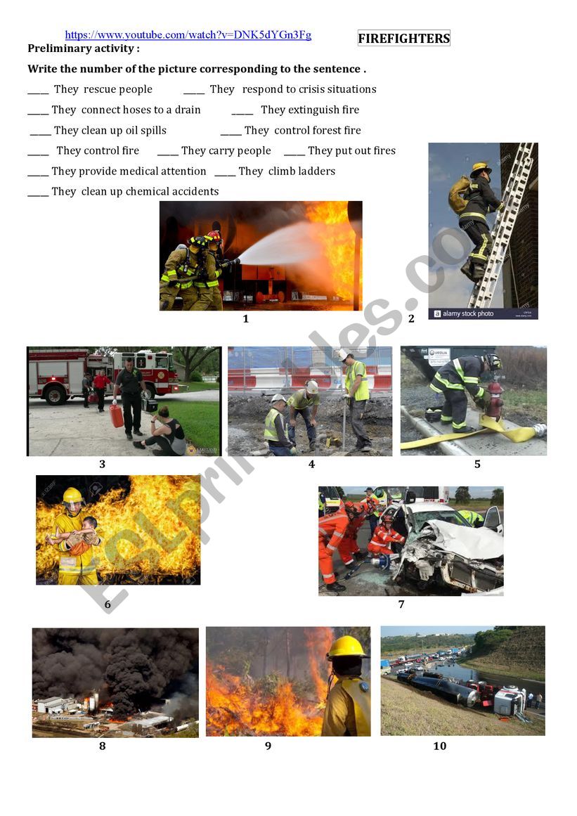 FIREFIGHTER worksheet