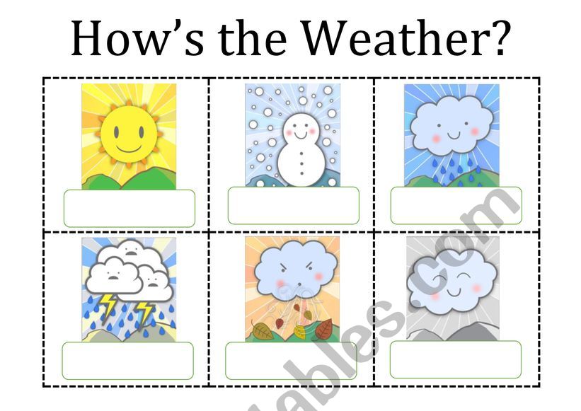 Weather worksheet