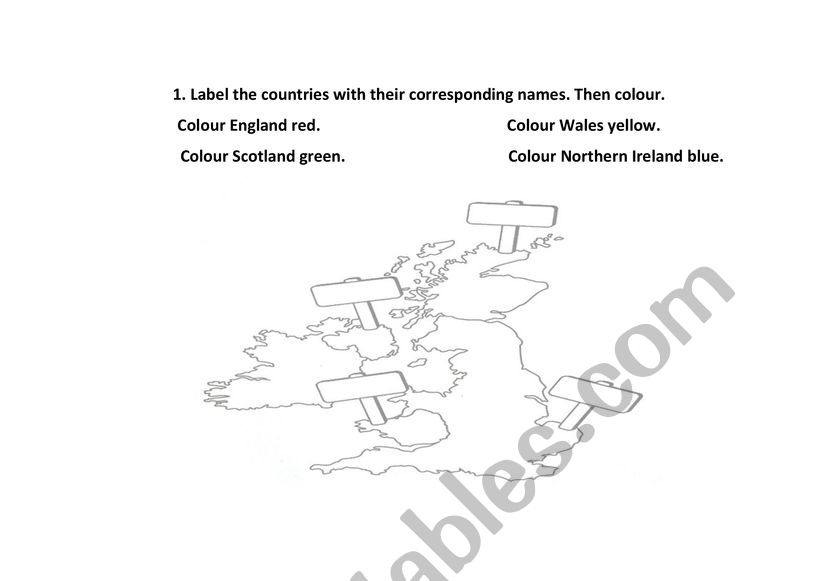 United Kingdom worksheet