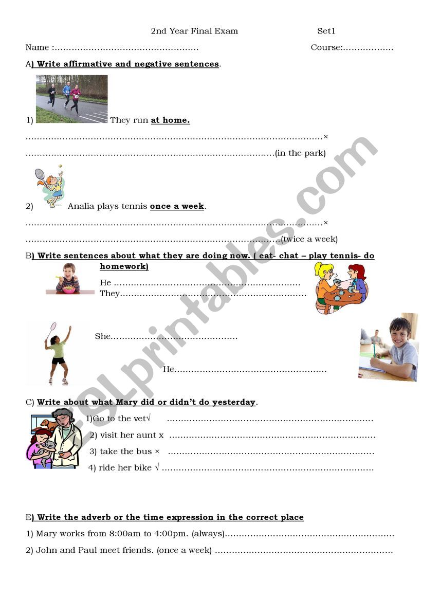 Test worksheet