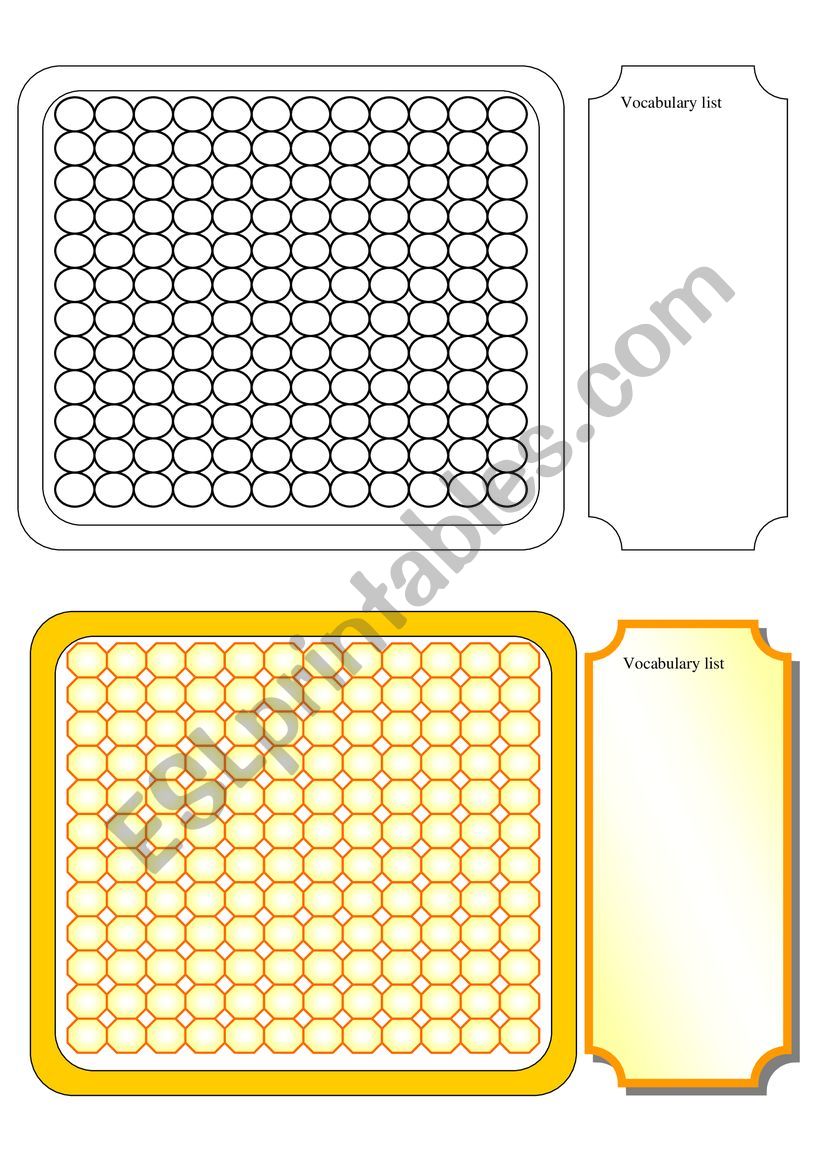 Wordsearch Templates (8 pages)