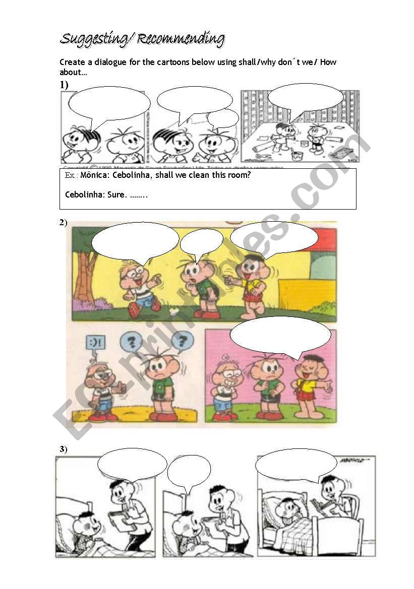 Why donÂ´t we / Shall I ../How about ...?