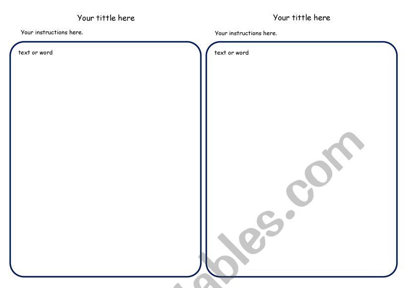 template for new users 2 in 1 worksheet