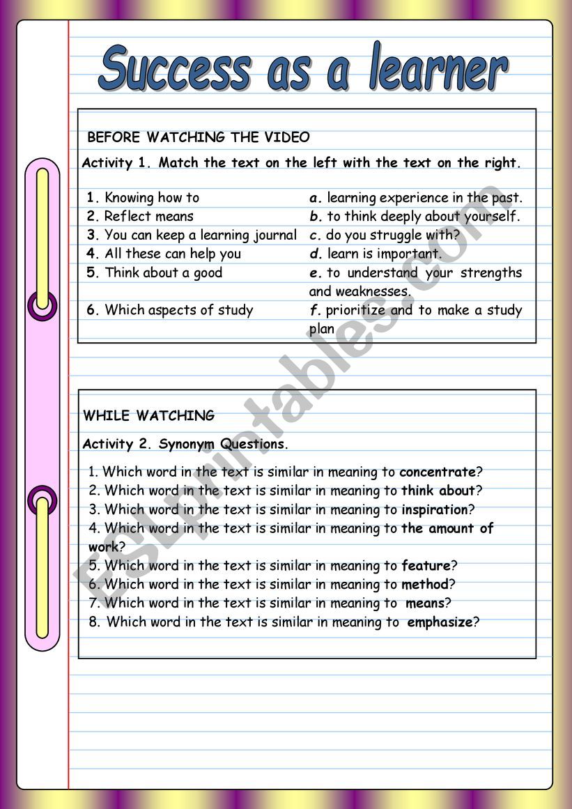Study skills - Better learning