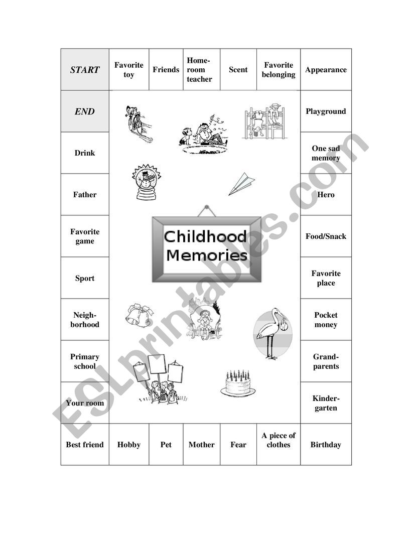 Childhood memories_game worksheet