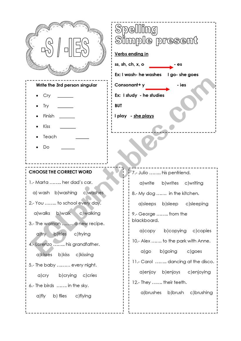 Simple Present  worksheet