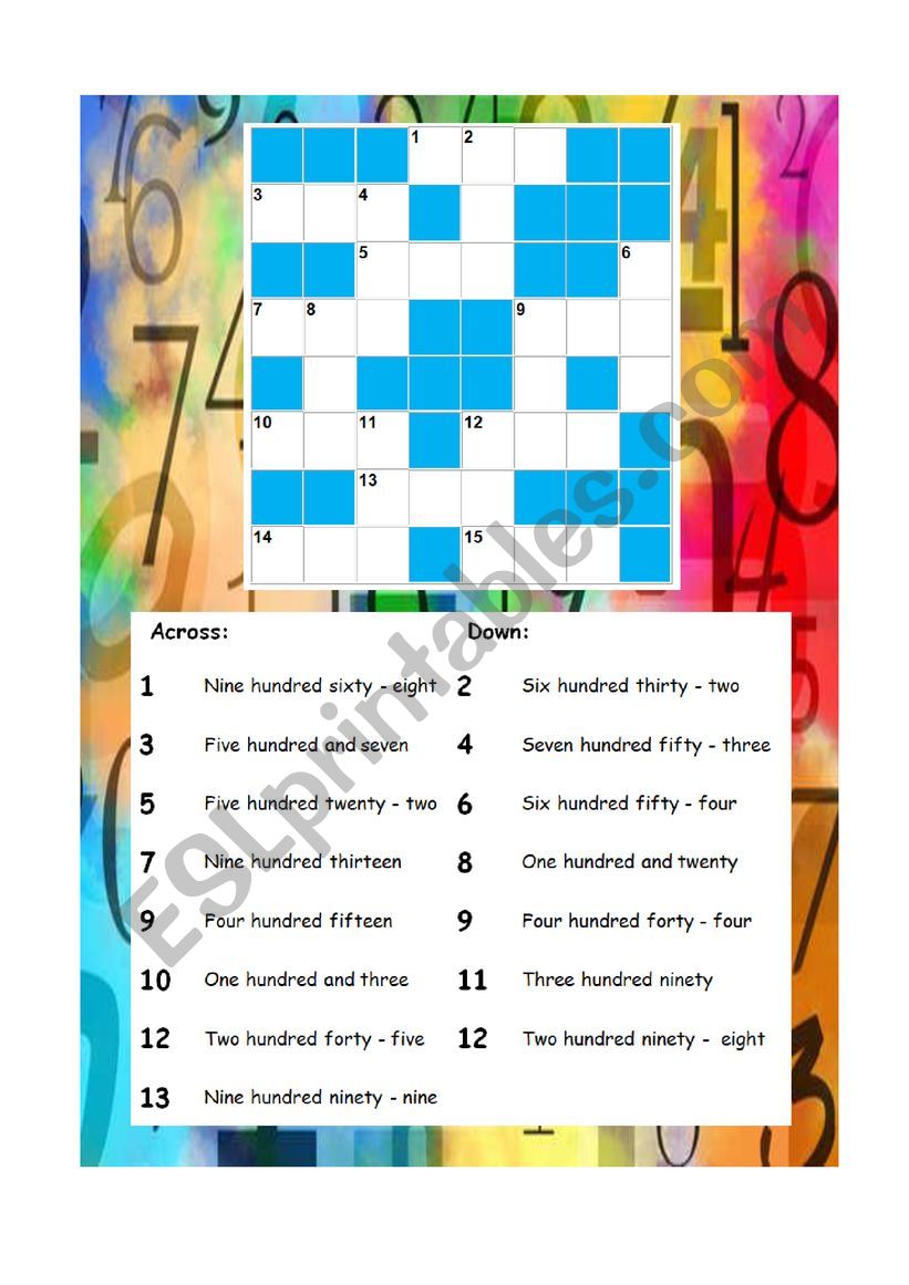 numbers-100-999-esl-worksheet-by-moni-lou