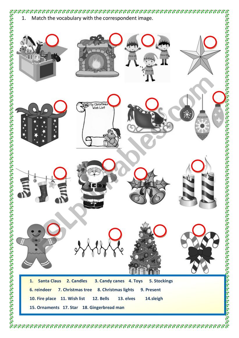 Christmas Time worksheet