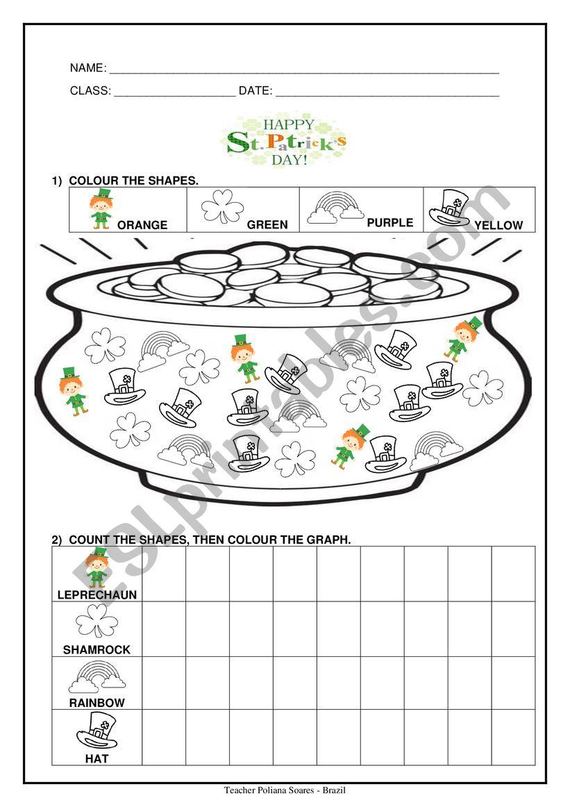 Saint Patrickï¿½s Day  worksheet
