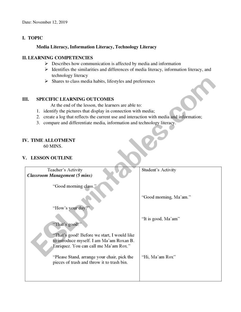 media and information literacy