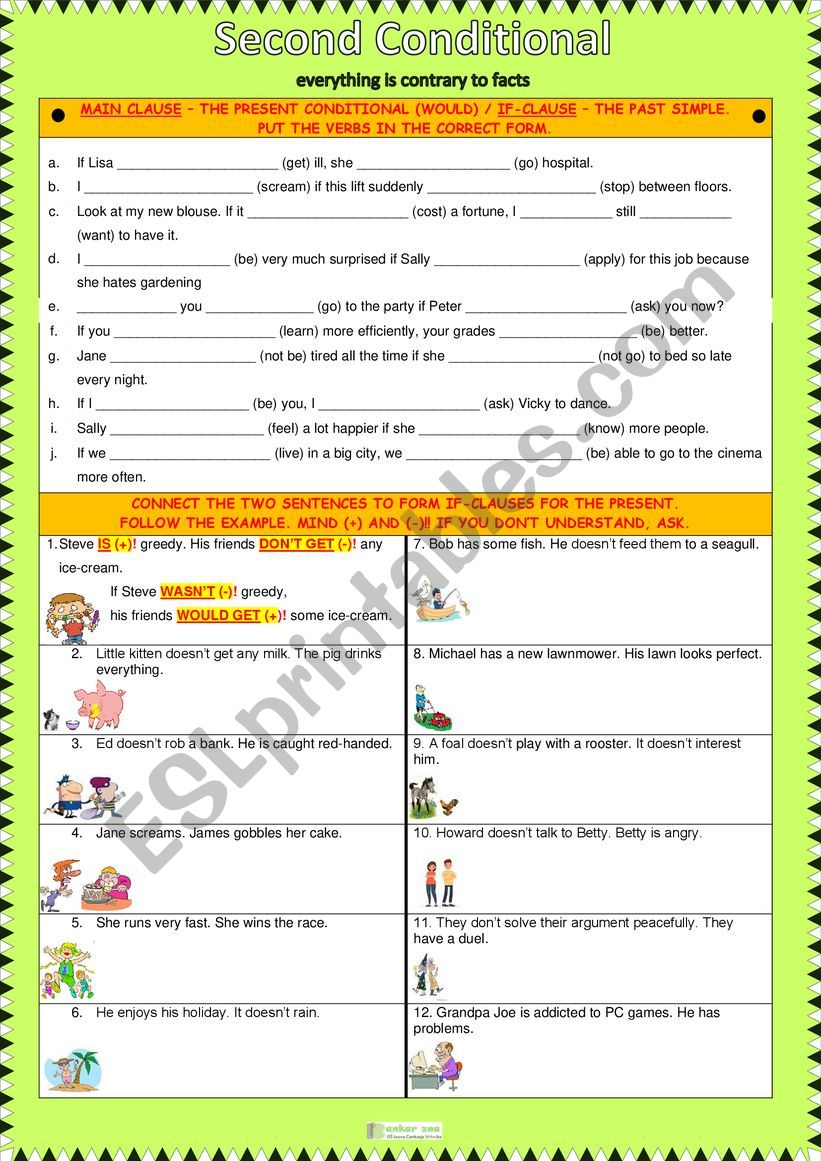 Second conditional worksheet