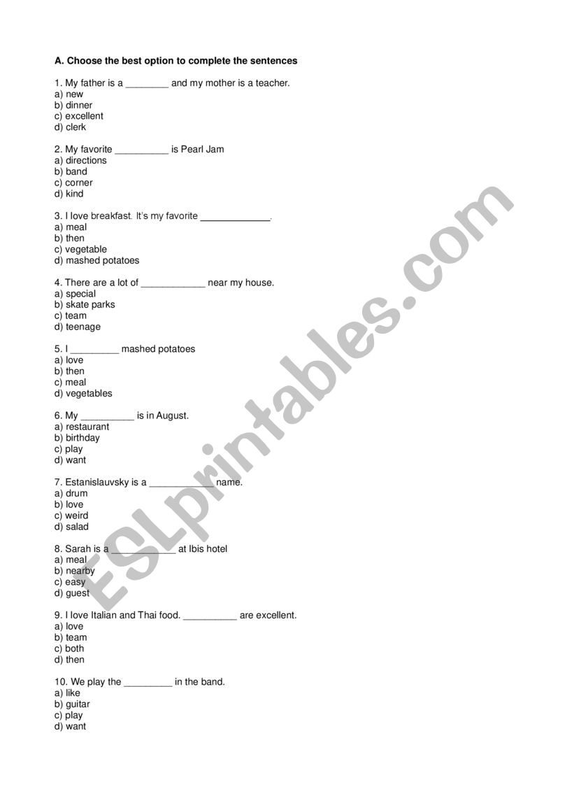 Simple Present - B2.L1 worksheet