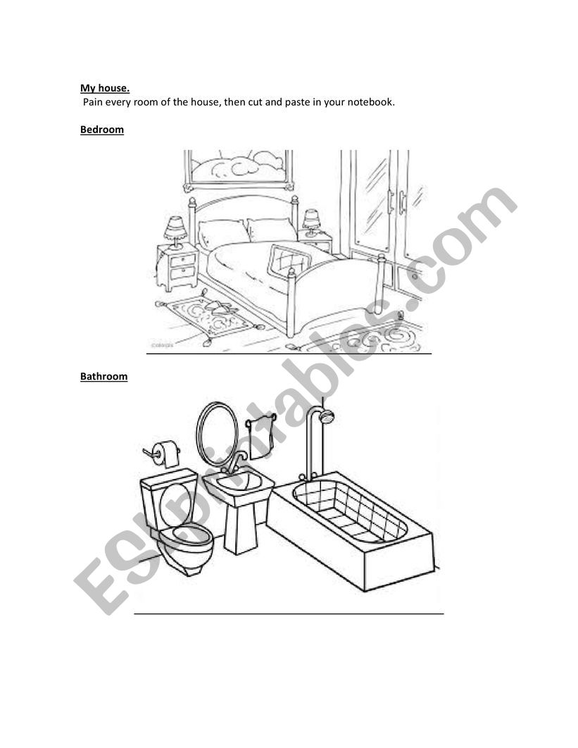 house worksheet