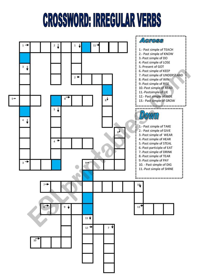 past simple irregular verbs  worksheet