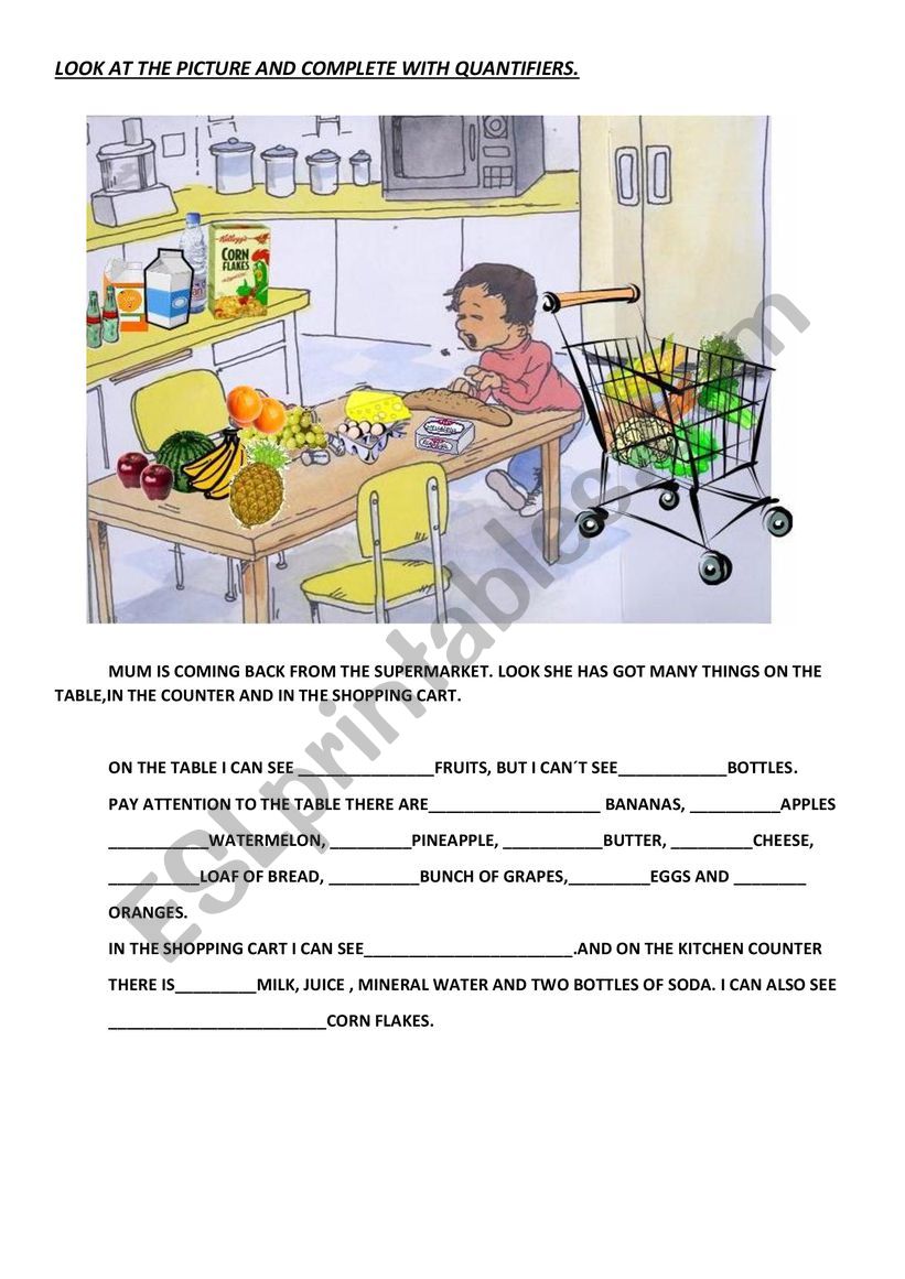 Complete the text worksheet
