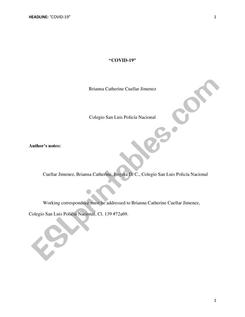 The big problem of covid-19  worksheet