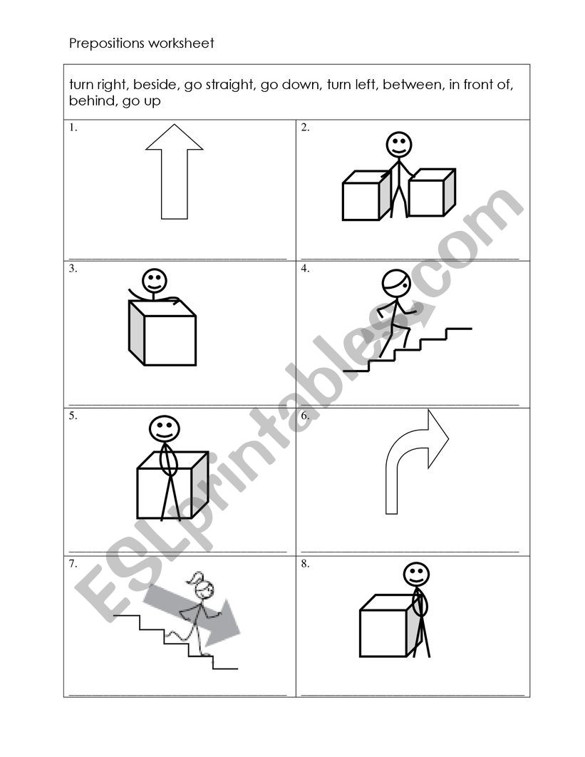 prepositions worksheet worksheet