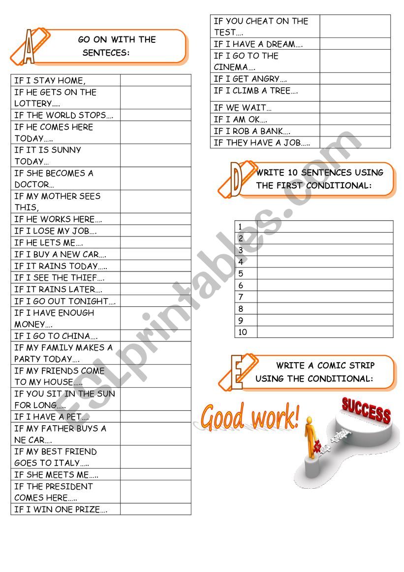 First Conditional worksheet