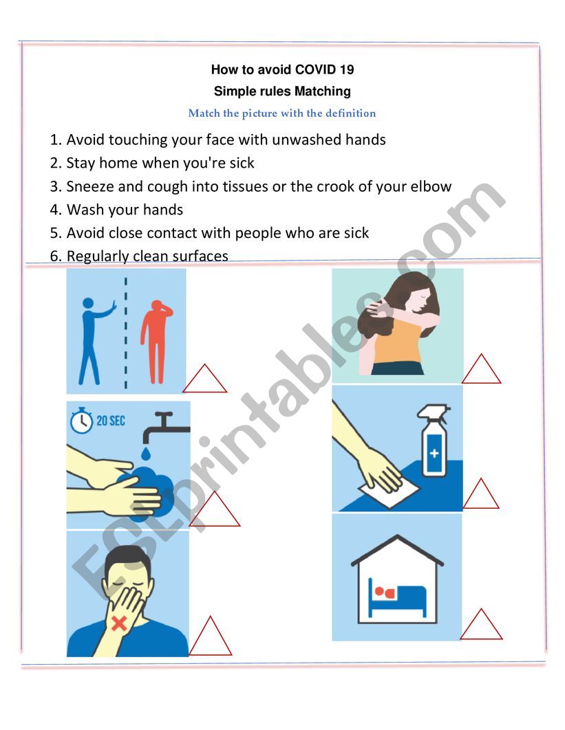 HOW TO AVOID COVID 19 MATCHING