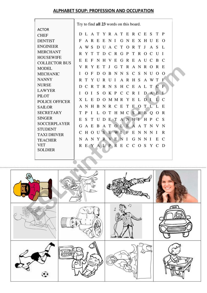 alphabet soup worksheet