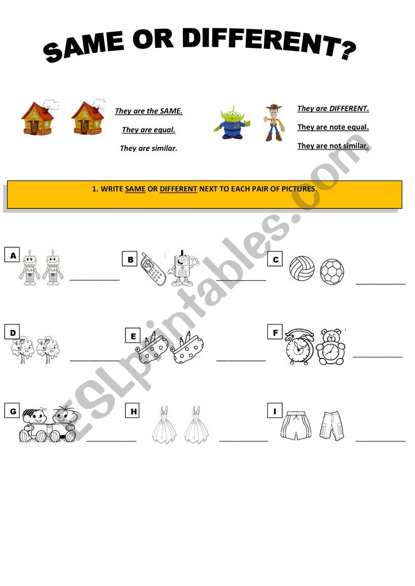 same or different worksheet