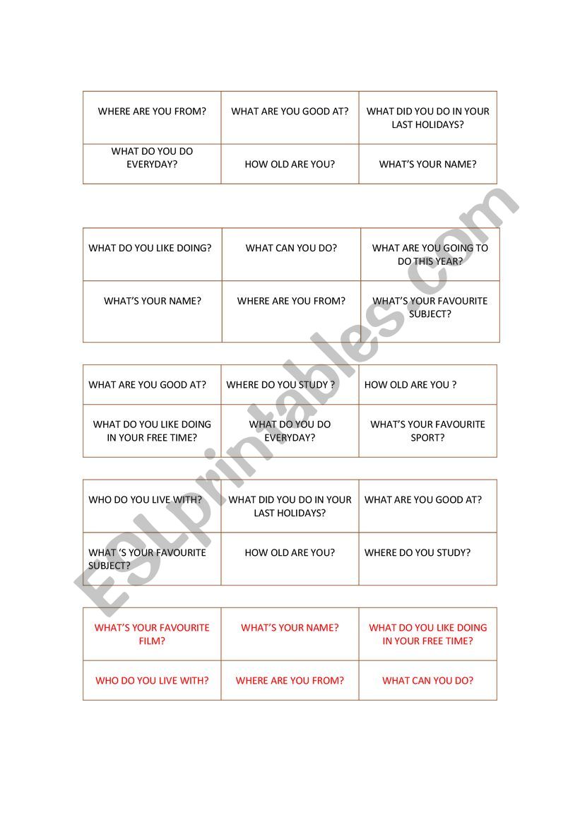 where are you from worksheet