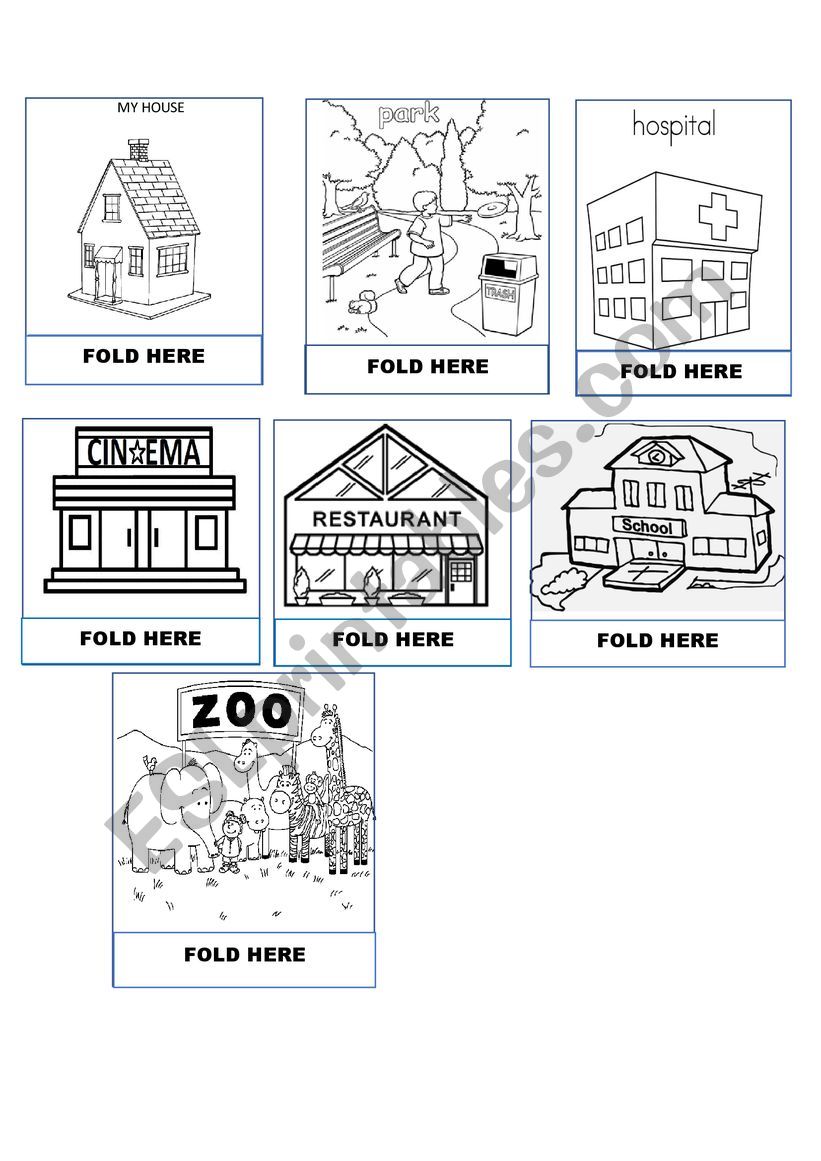 CITY MAP worksheet