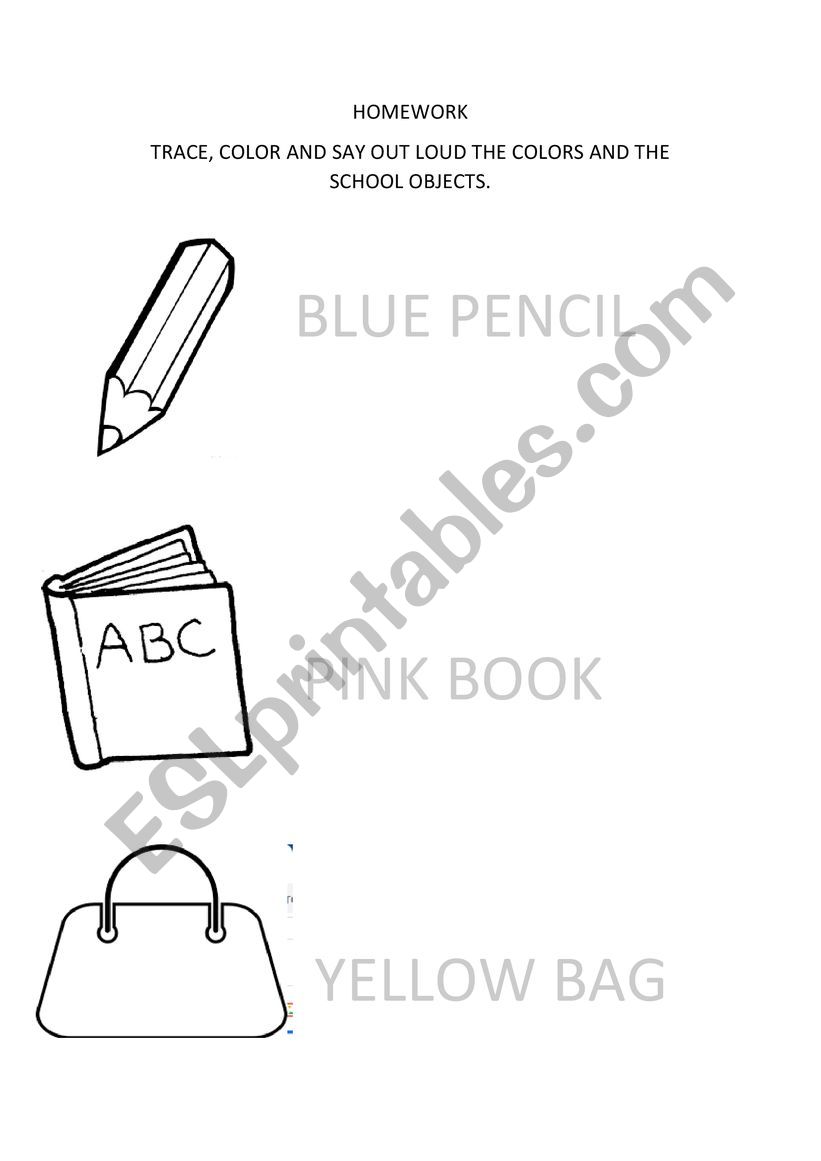 Colors  worksheet