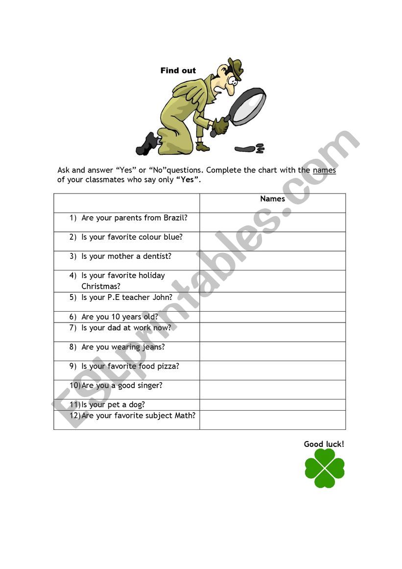 To be worksheet