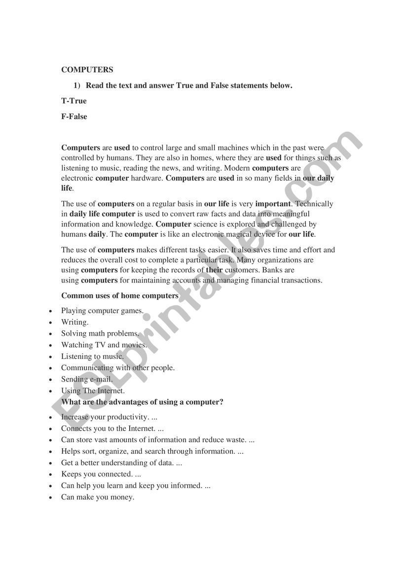 5th grade Primary School revision unit 1 