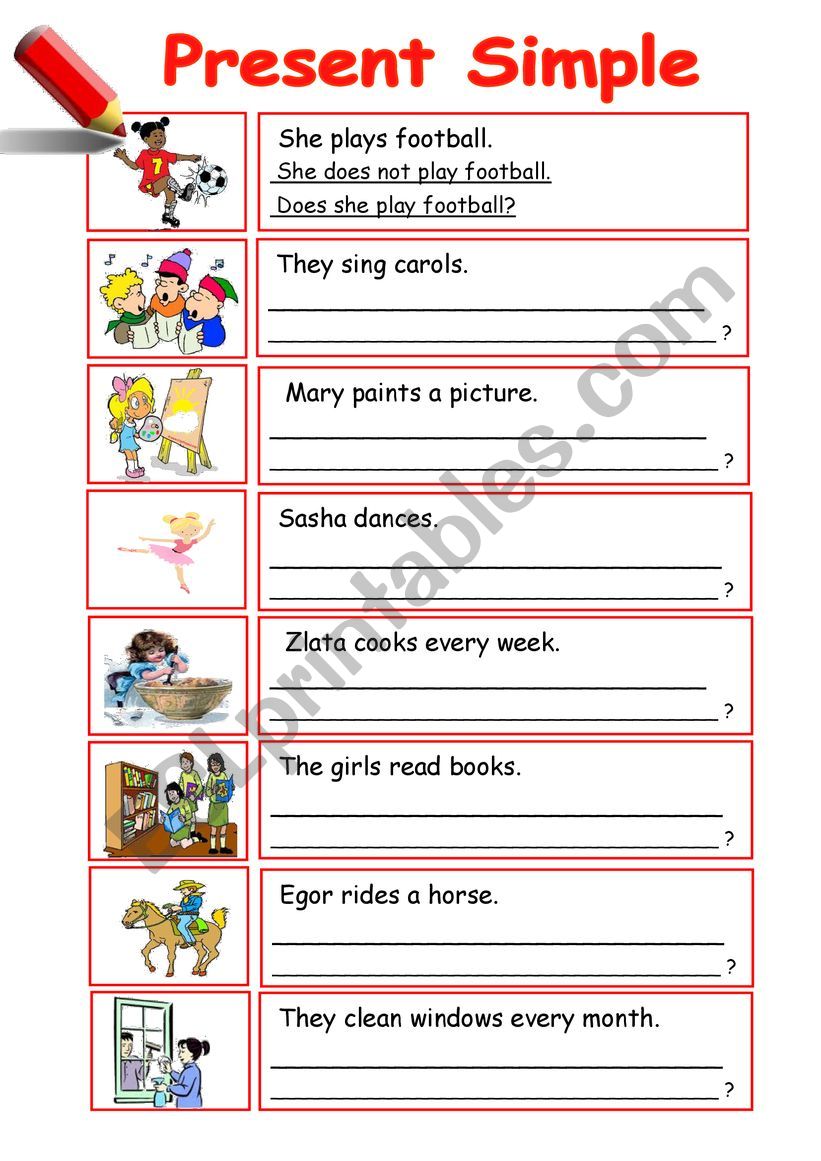 Present Simple worksheet