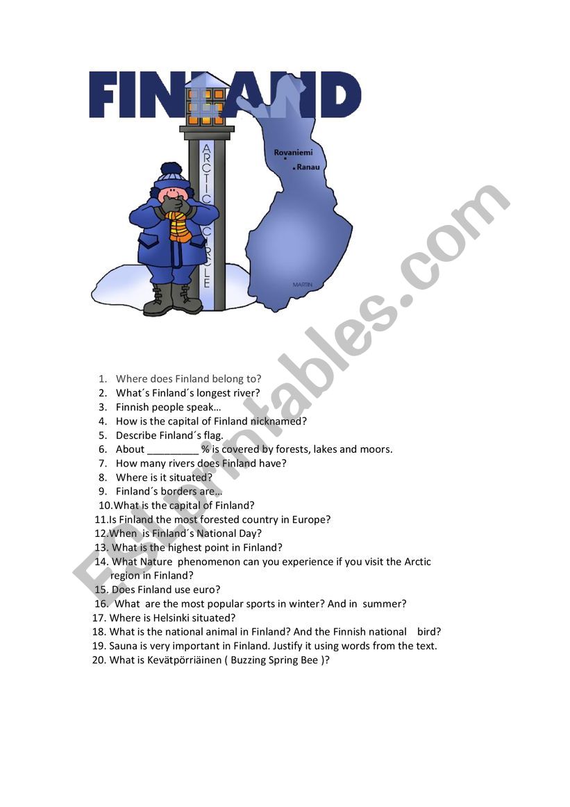 reading information worksheet