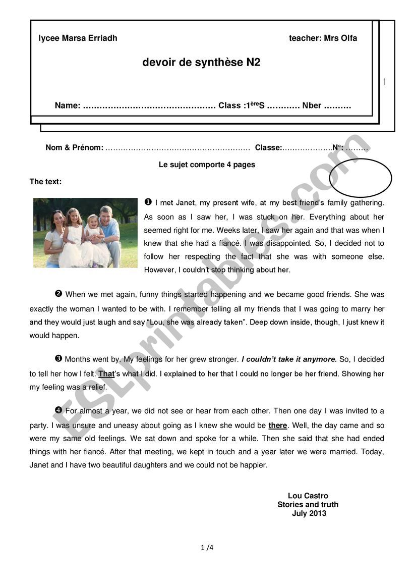 full term test n1 for 1st forms