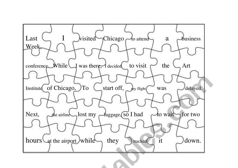 PUZZLE CONNECTORS worksheet