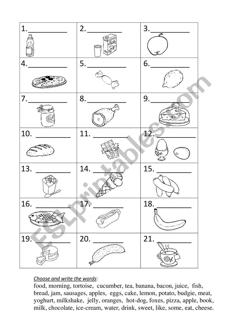 Find words worksheet