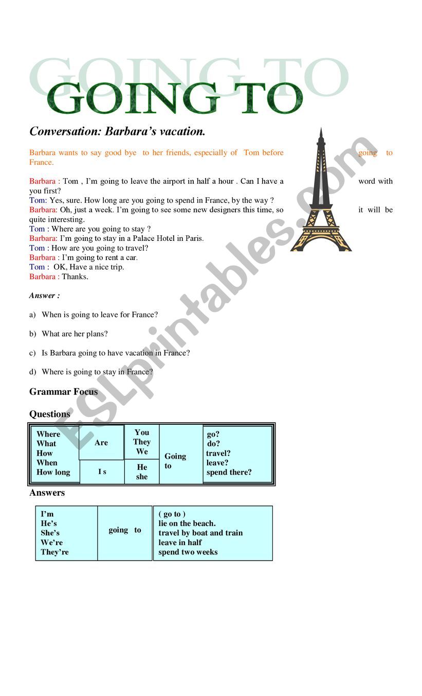 going to worksheet