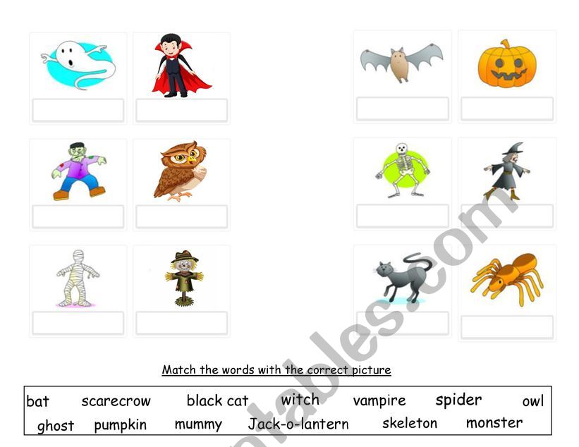 Halloween Costumes worksheet