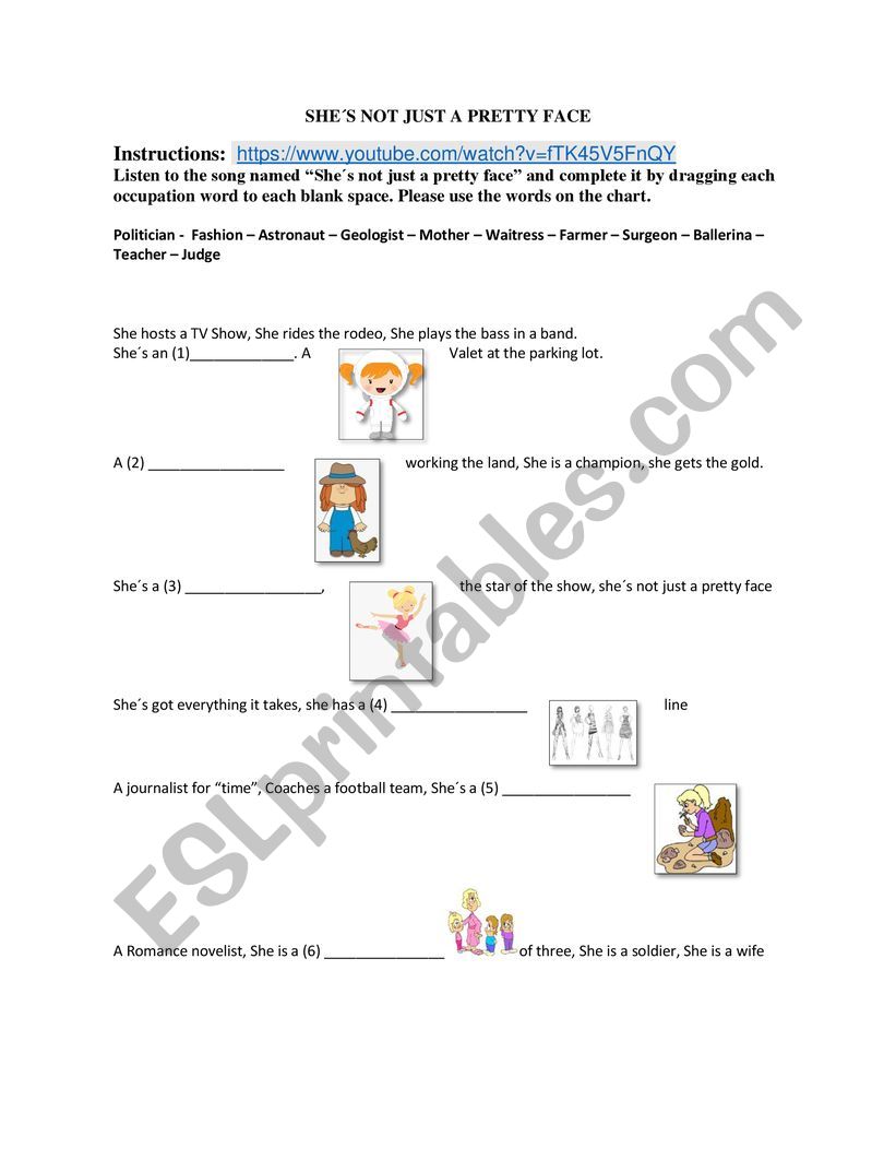 Occupations Listening Exercise