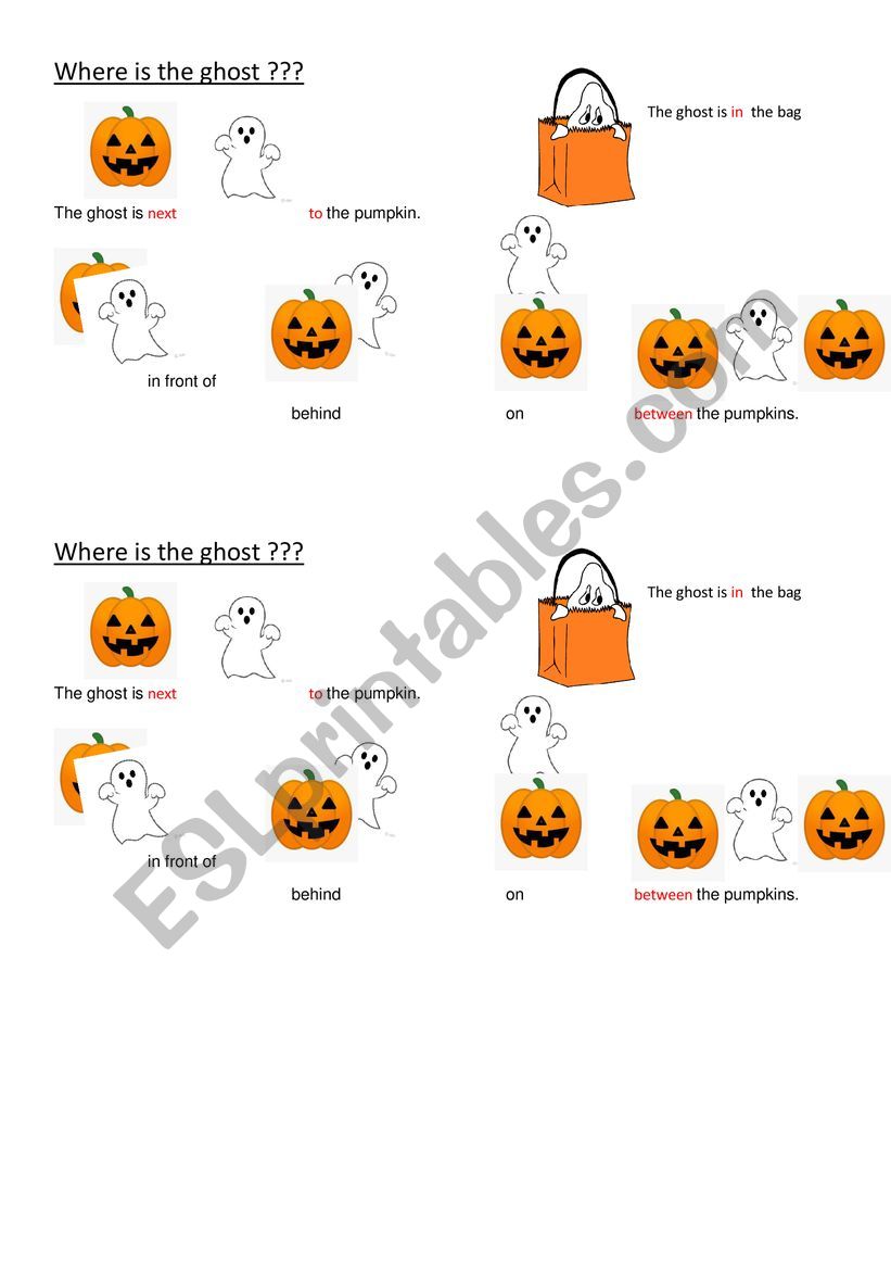 halloween prepositions of places 