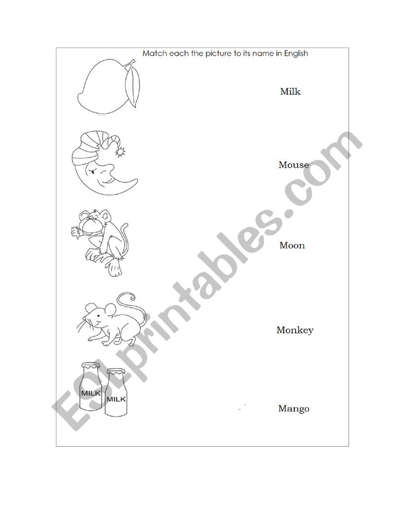 Letter M worksheet