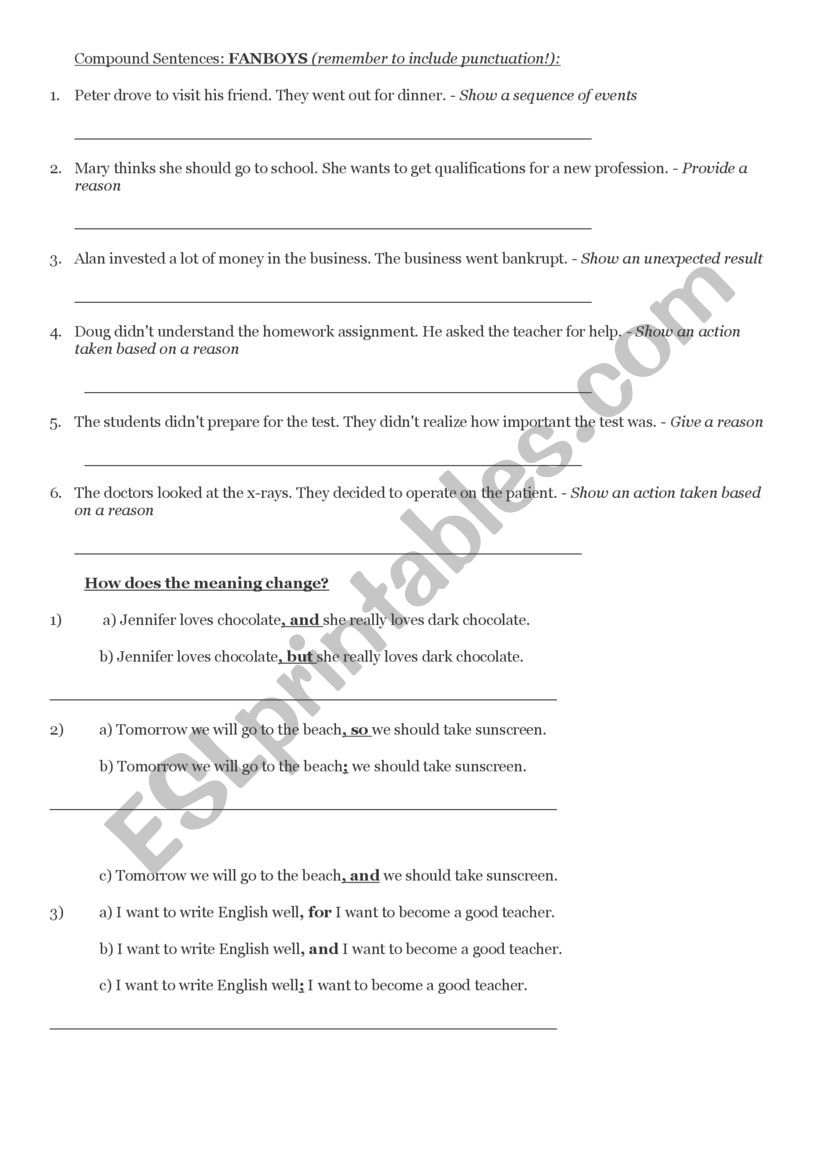 compound-sentences-esl-worksheet-by-jen1605