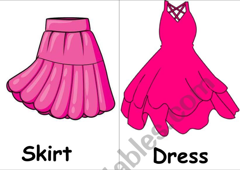FLASHCARD CLOTHES worksheet