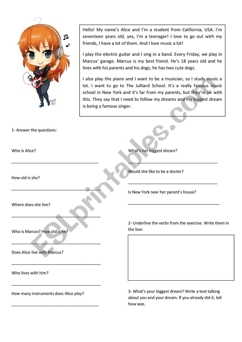 PRESENT SIMPLE ACTIVITY worksheet