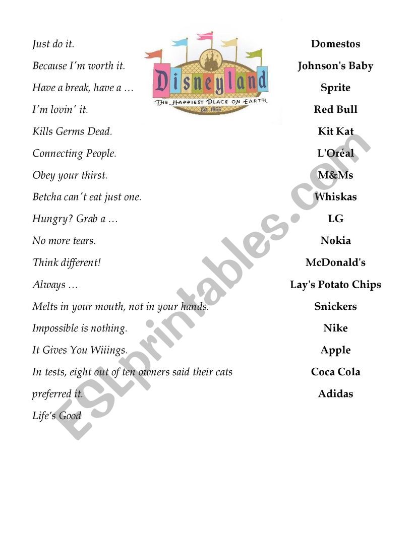 idioms worksheet